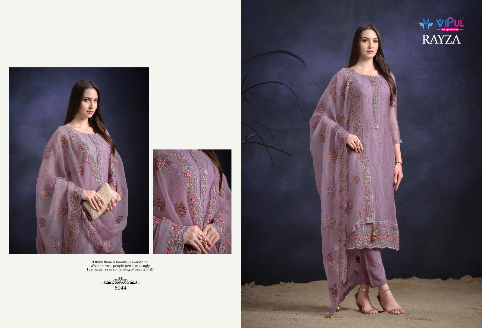 Rayza By Vipul Organza Chiffon Designer Salwar Kameez Wholesale Price In Surat